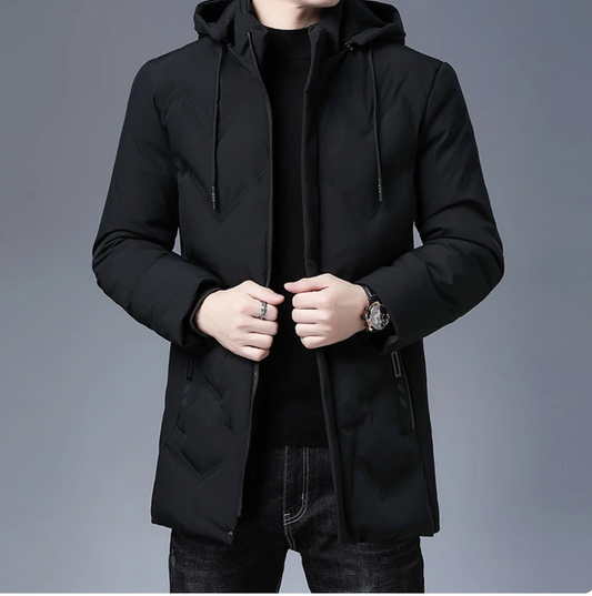 Casual Fashion Long Thicken Outwear Parkas Jacket Men